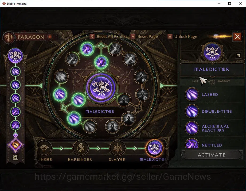 Diablo Immortal Accounts Mid-Tier SEA-Verathiel|Lv60(537)|Demon Hunter|35k CR|Reso 420|Paragon Maledictor|Inferno II|Hell Lv 10