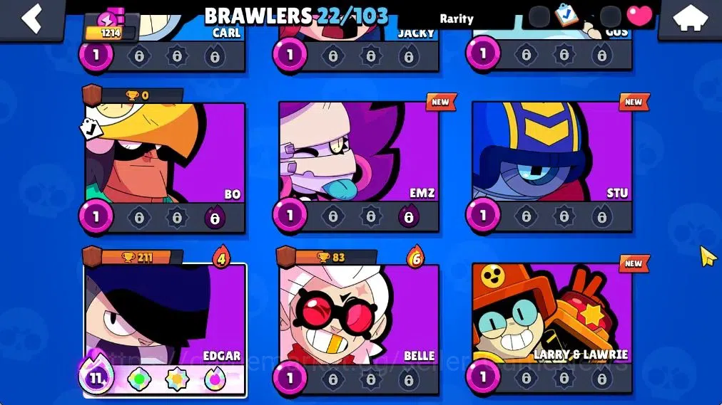 Brawl Stars Accounts 1214 Trophy|Family Acc|3,3K Bling|22 Brawlers 2 Ma image 9