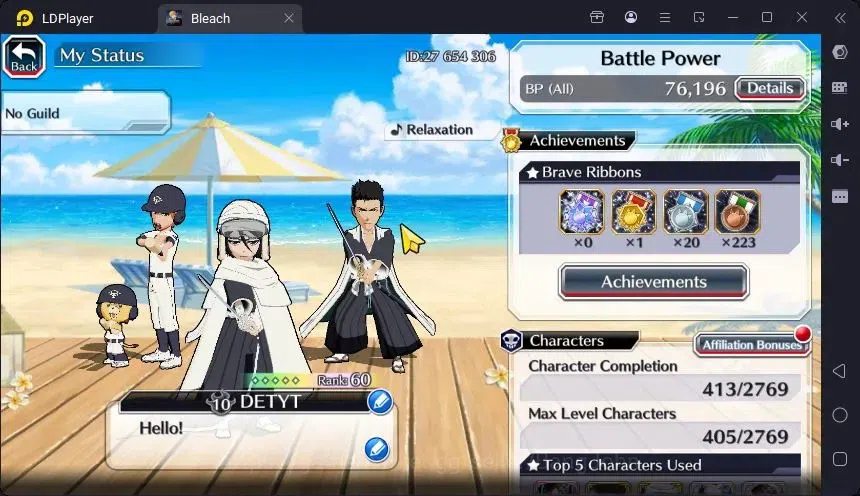 Bleach: Brave Souls Accounts High-End GLOBAL | 20,1 Orb + fresh Story | Isshin TYBW24,Rangiku Swimsuit23,Zangetsu 2