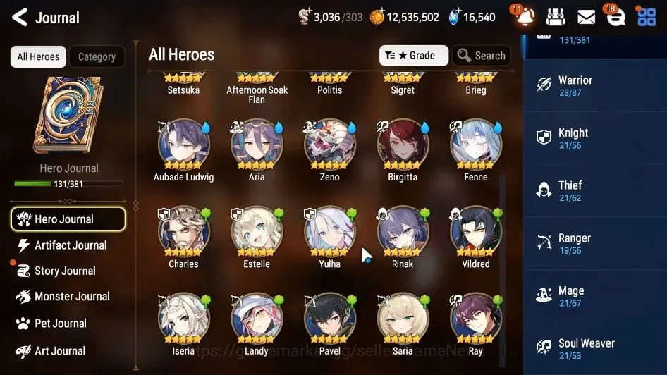 Epic Seven Accounts GLOBAL Unverif|NewEra|13 ML(Rhiana&Luciela,Notos,B image 8