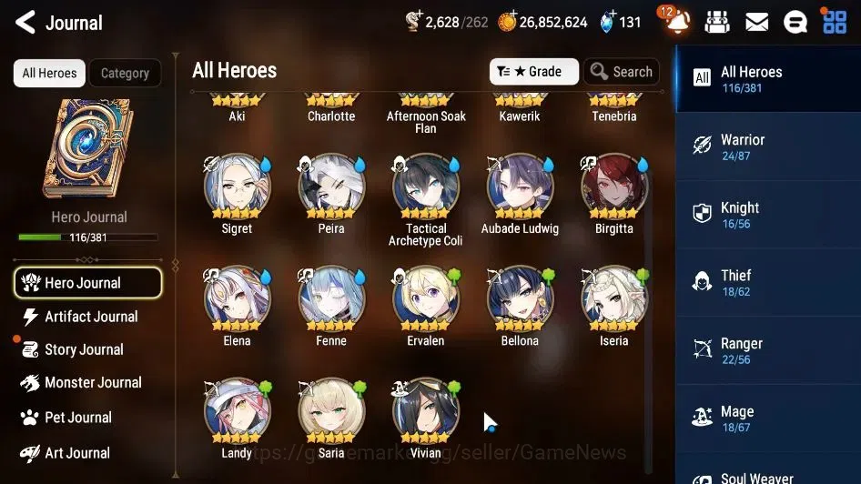 Epic Seven Accounts GLOBAL Unverif|New Era|6 ML(Arbiter Vildred,A Tywi image 8