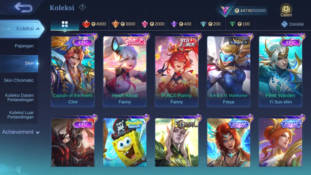 Mobile Legends: Bang Bang Accounts Hero 100 Skin 173 | Prime Granger | KOF Karina | Z image 4
