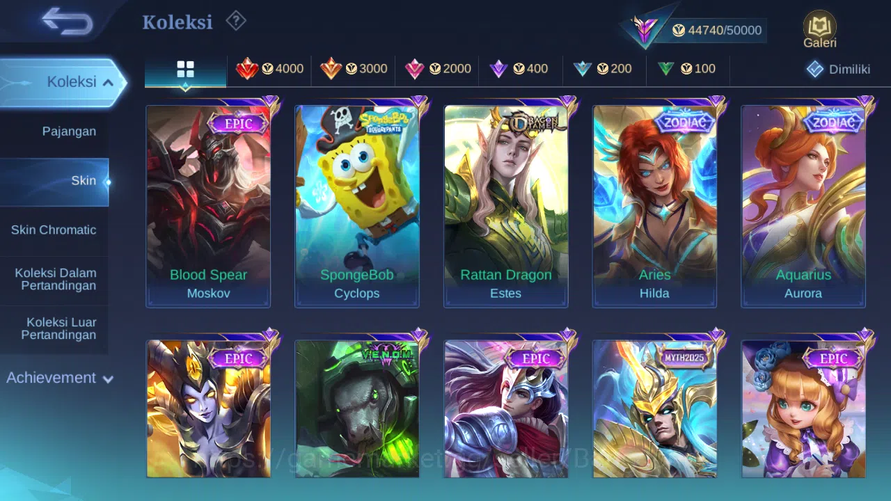 Mobile Legends: Bang Bang Accounts Hero 100 Skin 173 | Prime Granger | KOF Karina | Z image 5