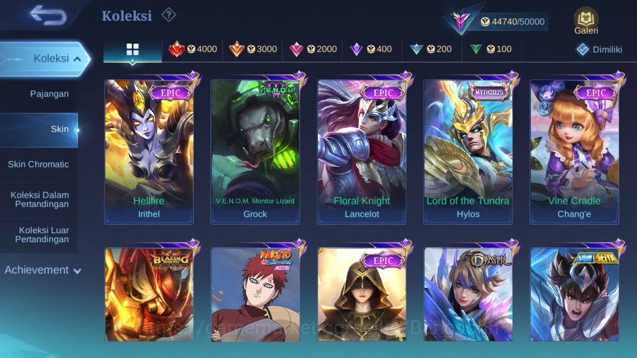 Mobile Legends: Bang Bang Accounts Hero 100 Skin 173 | Prime Granger | KOF Karina | Z image 6