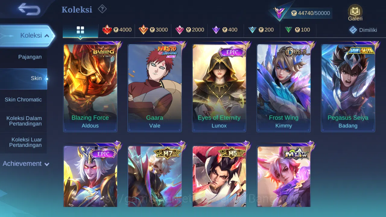 Mobile Legends: Bang Bang Accounts Hero 100 Skin 173 | Prime Granger | KOF Karina | Z image 7