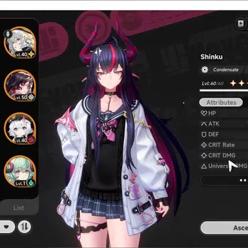 Neverness to Everness Accounts GLOBAL SEA|HL 42|TL 34| 11 S-Class 5 Limited [ShinkuA1+Skin,Chaos,Hotori]+Sign,Nanally,Iroi