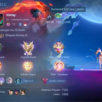 Mobile Legends: Bang Bang Accounts Collector Global|S400|HR Immo188|Legend Lunox|2CC Helcurt,Kimmy|NARUTO Suyou,Haya|KOF