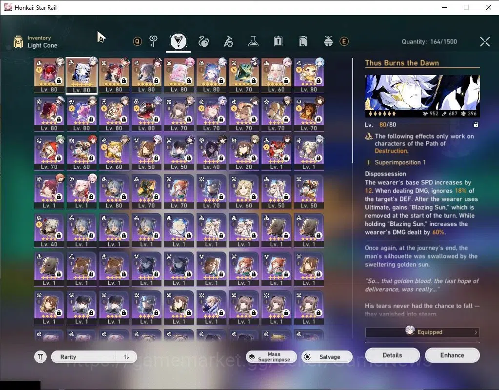 Honkai Star Rail Accounts Asia|TL 70|18 Limited|[Phainon,Yao Guang,Cyrene E2 image 11