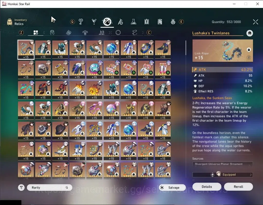 Honkai Star Rail Accounts Asia|TL 70|18 Limited|[Phainon,Yao Guang,Cyrene E2 image 13