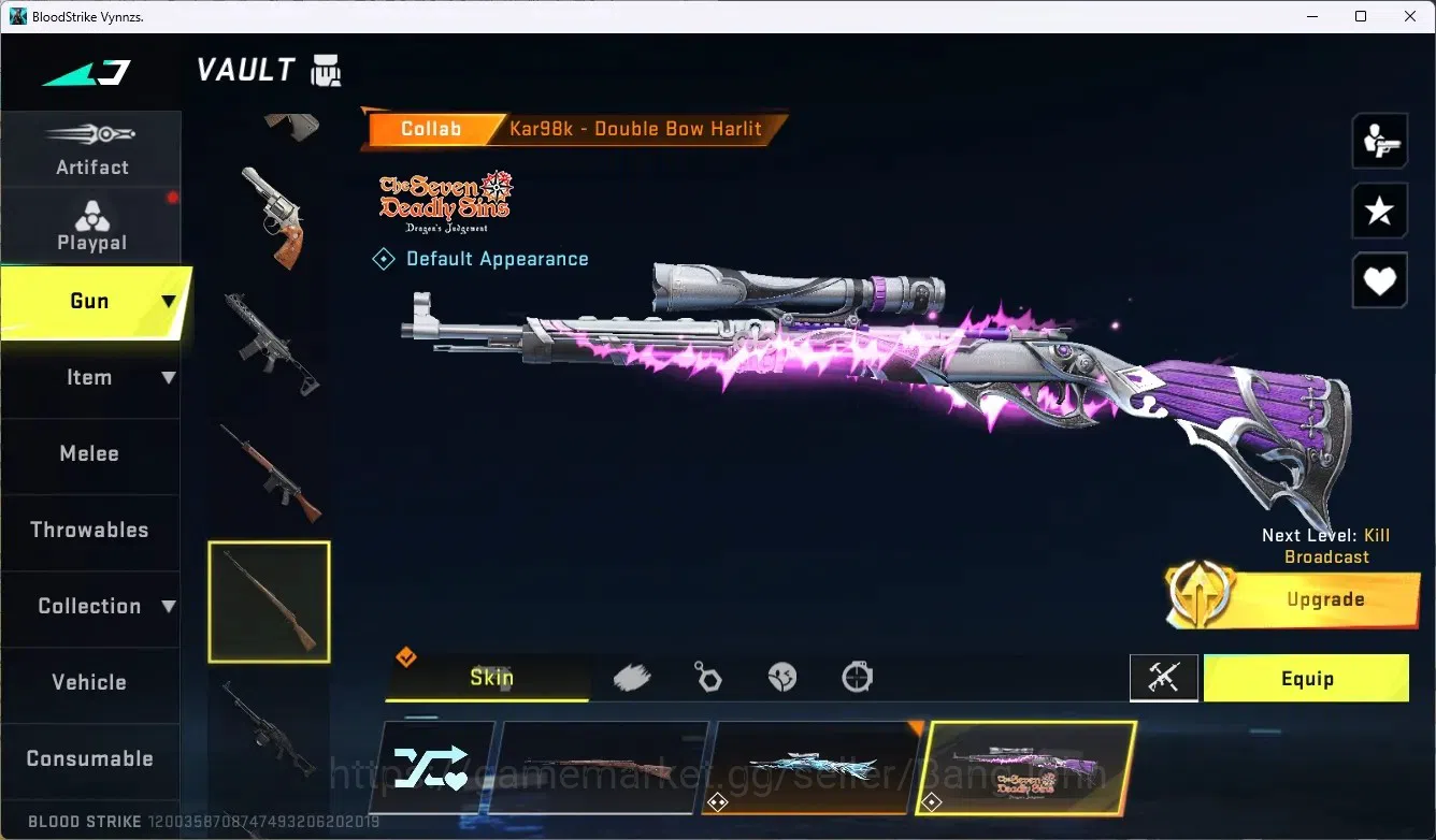 Blood Strike Accounts ASIA | 3 ULTRA Melee | 3 7DS GUN | 2 TR GUN | 9 UL image 12