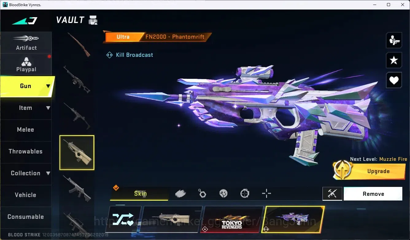 Blood Strike Accounts ASIA | 3 ULTRA Melee | 3 7DS GUN | 2 TR GUN | 9 UL image 13