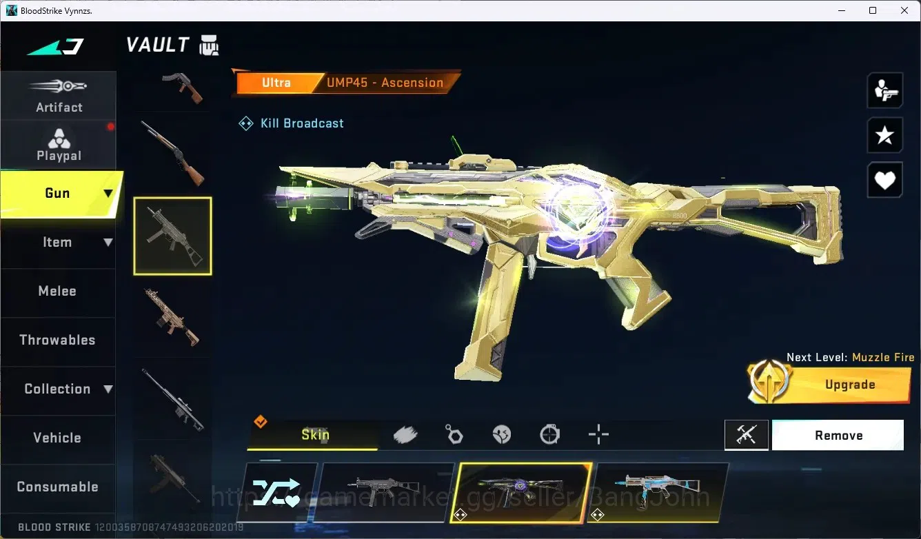 Blood Strike Accounts ASIA | 3 ULTRA Melee | 3 7DS GUN | 2 TR GUN | 9 UL image 16