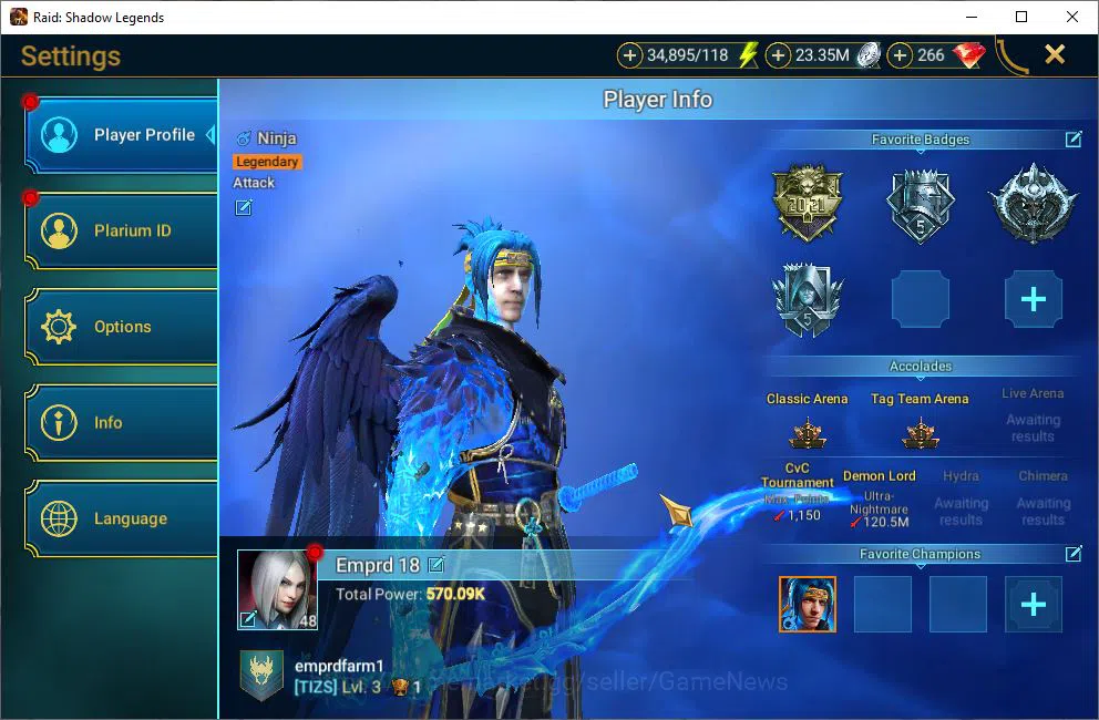Raid: Shadow Legends Accounts Lv48 570K Power|23 Legendary(Xenomorph,Ninja,MaSha image 2