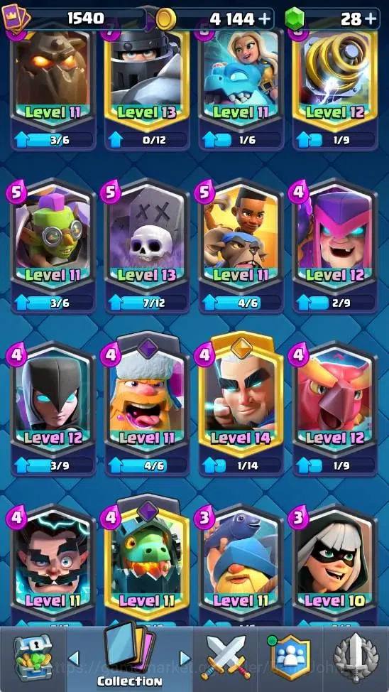 Clash Royale Accounts Mobile |KTL 14|Trophy 10016|6 Heroes|8 Evo|8 Champ image 14