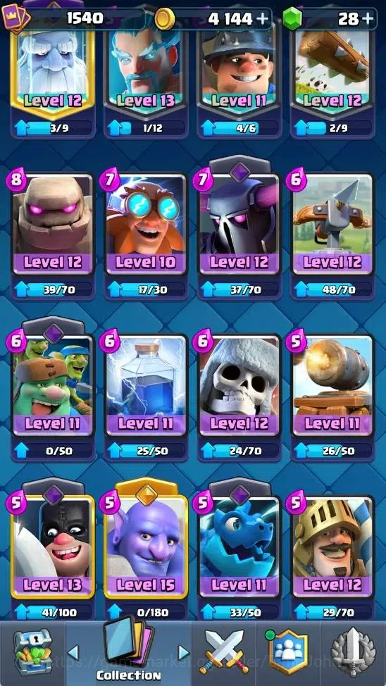 Clash Royale Accounts Mobile |KTL 14|Trophy 10016|6 Heroes|8 Evo|8 Champ image 15