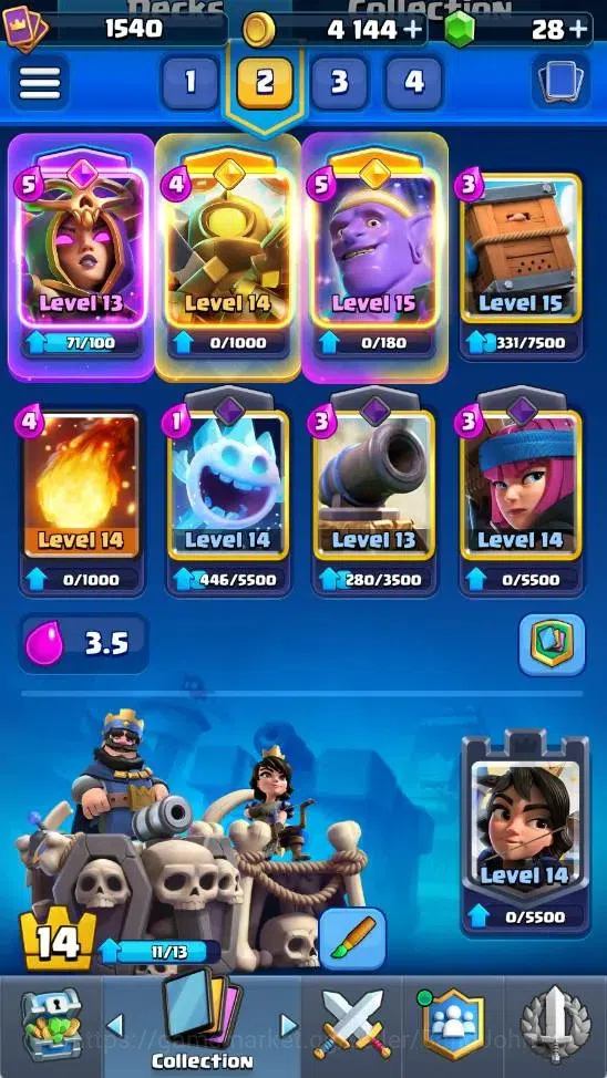 Clash Royale Accounts Mobile |KTL 14|Trophy 10016|6 Heroes|8 Evo|8 Champ image 4