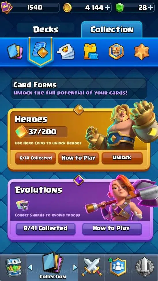 Clash Royale Accounts Mobile |KTL 14|Trophy 10016|6 Heroes|8 Evo|8 Champ image 5