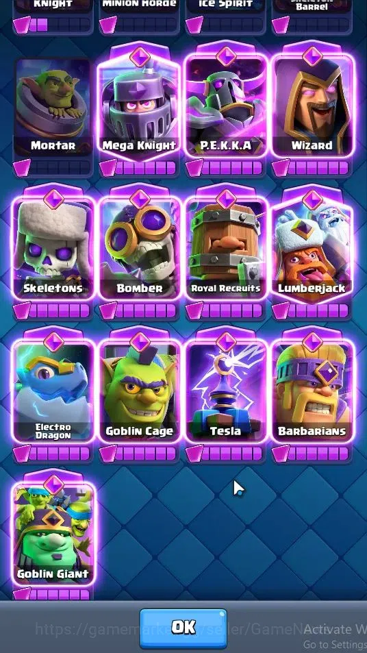Clash Royale Accounts Lv 1605|Trophy 1286|KTL 15|Card 121|8 Max|4 Hero 1 image 10
