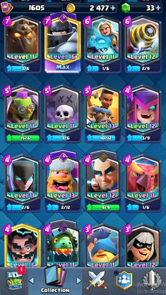 Clash Royale Accounts Lv 1605|Trophy 1286|KTL 15|Card 121|8 Max|4 Hero 1 image 18