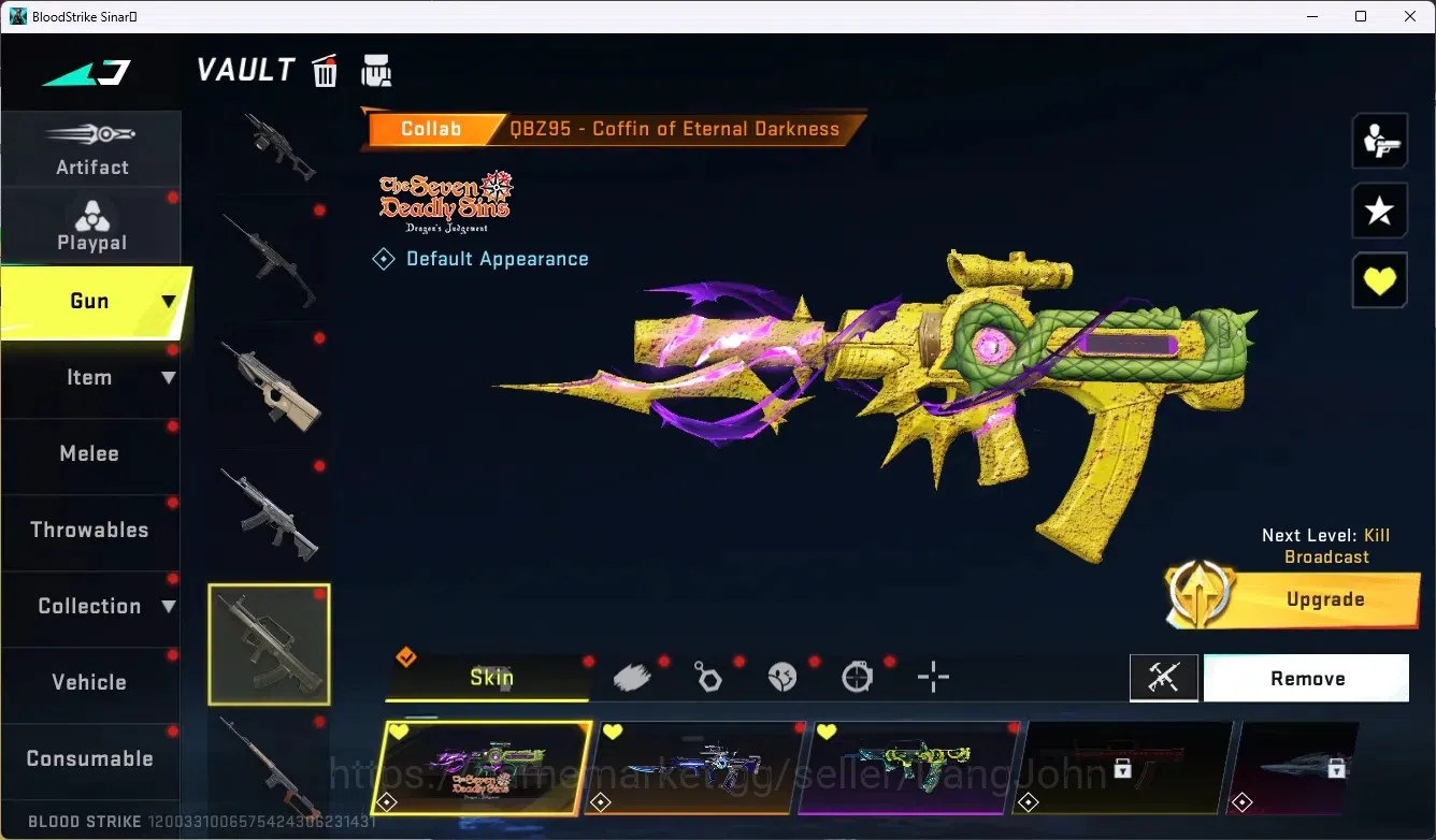 Blood Strike Accounts ASIA|3 Collab Gun[7DS&EVA]|3 Limited Gun|7 Ultra G image 11