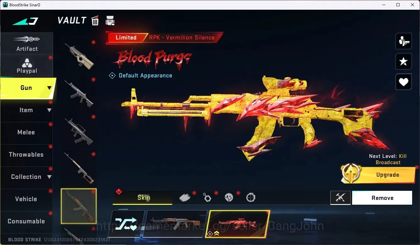 Blood Strike Accounts ASIA|3 Collab Gun[7DS&EVA]|3 Limited Gun|7 Ultra G image 13