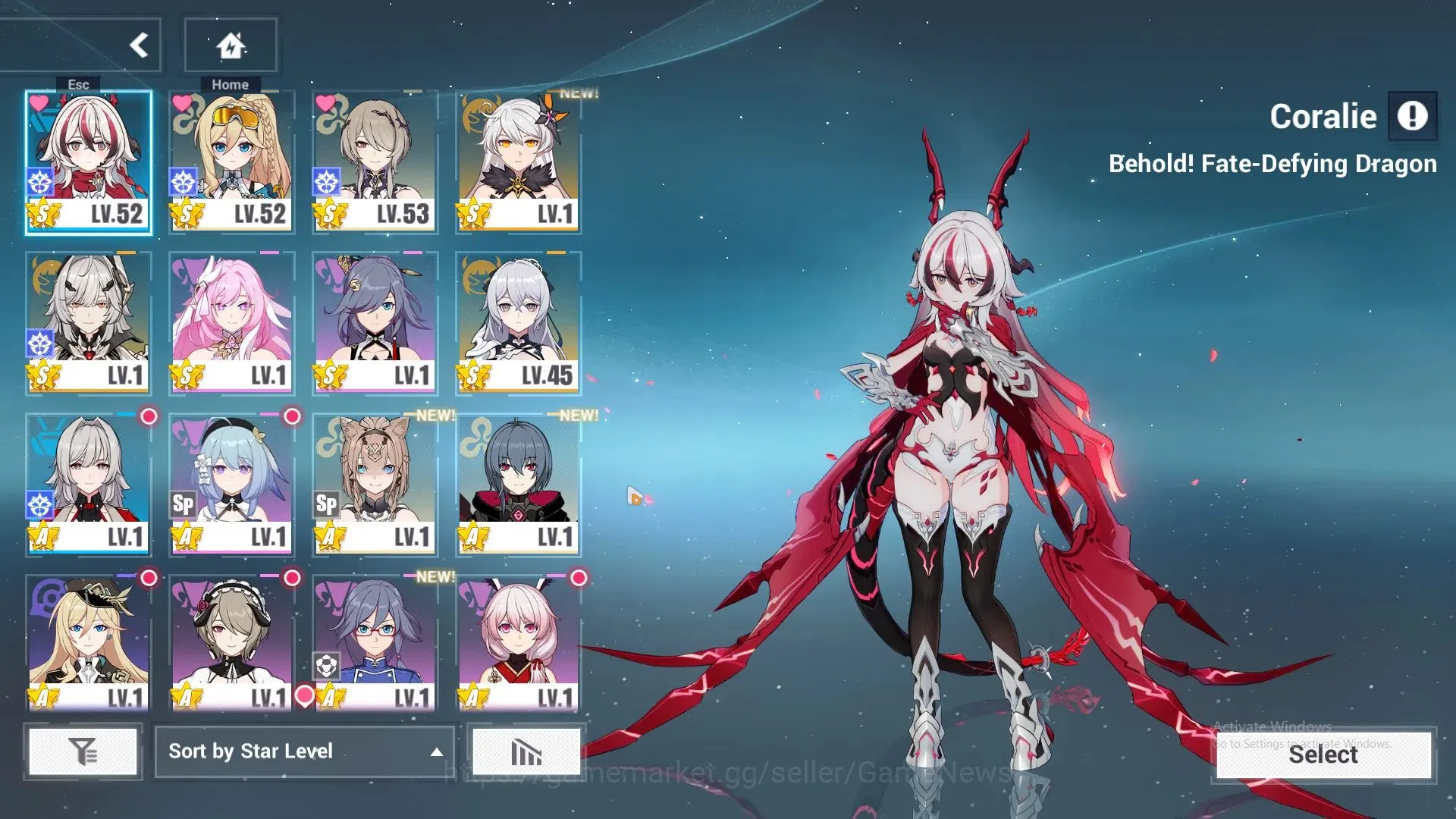Honkai Impact 3rd Accounts SEA Lv53|5,8K Crystal|3 Fullset|Coralie Behold FDD image 2