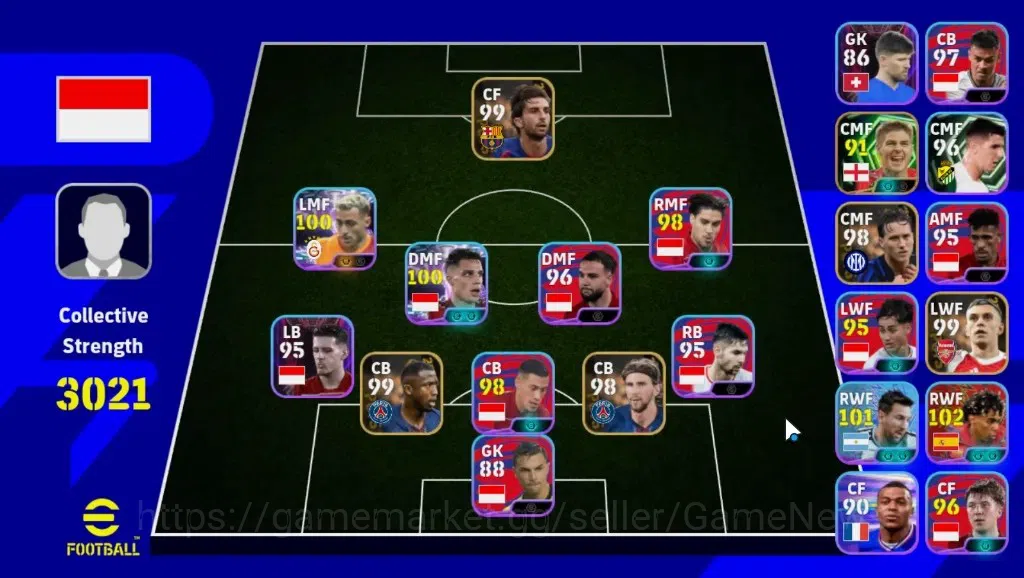 eFootball Accounts Others Android|National Team Pack Indonesia|Show Time Baris Alper Yilmaz,Joey Pelupessy|Epic S 1