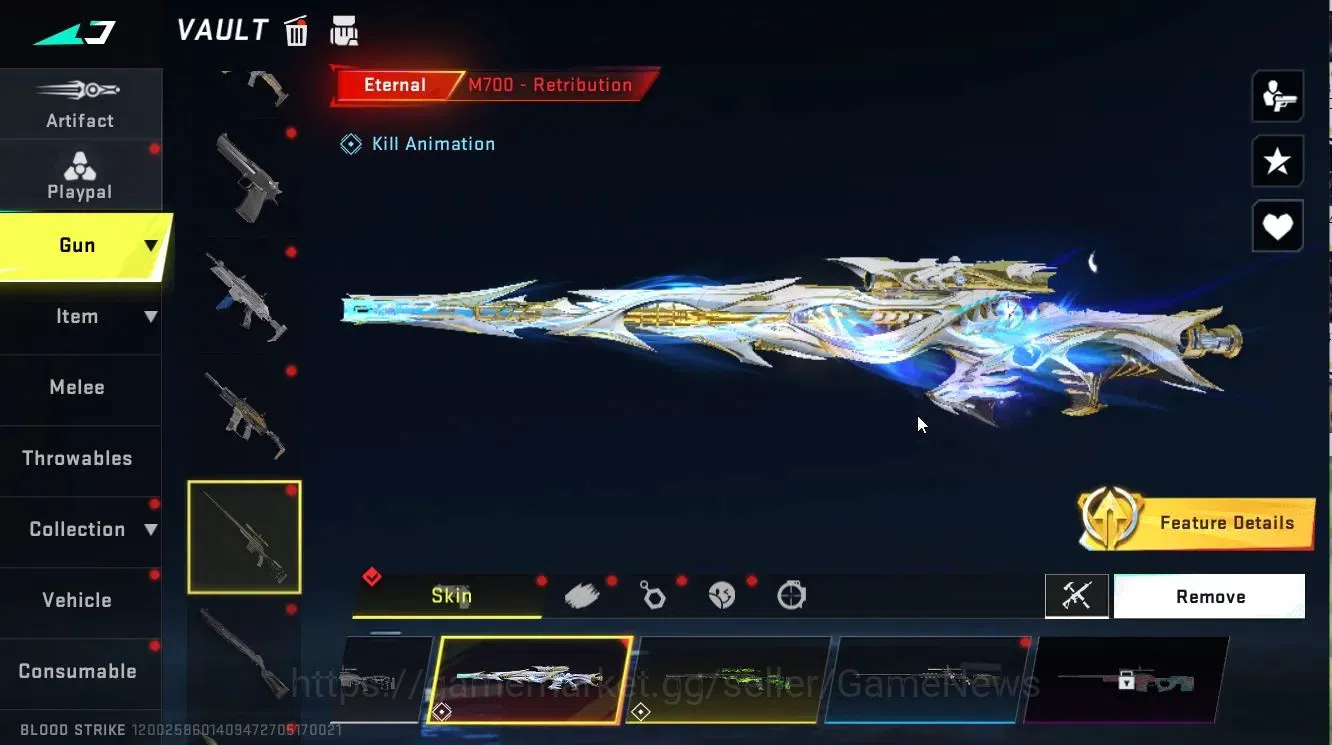 Blood Strike Accounts ASIA|3 ETERNAL[M700 Lv6-MAX, P90 Lv4, AUG Lv4|+6 U image 8