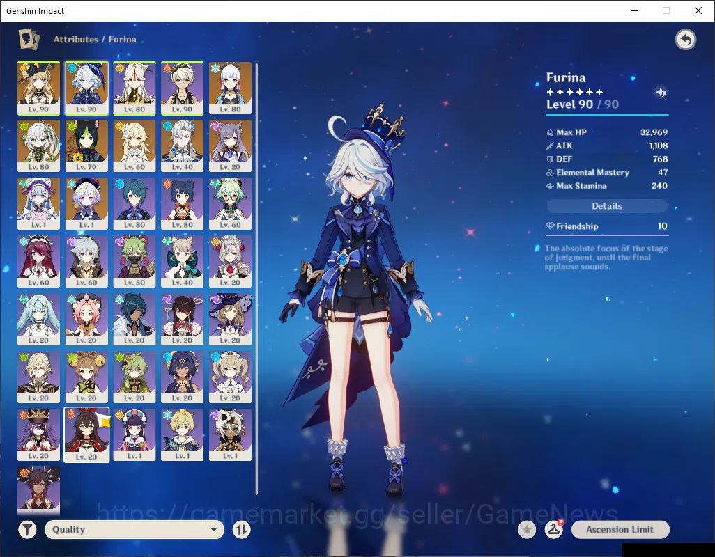 Genshin Impact Accounts ASIA|AR 55|5 Limit+3(*5Wep)|Neuvillete,Nahida,Navi image 3