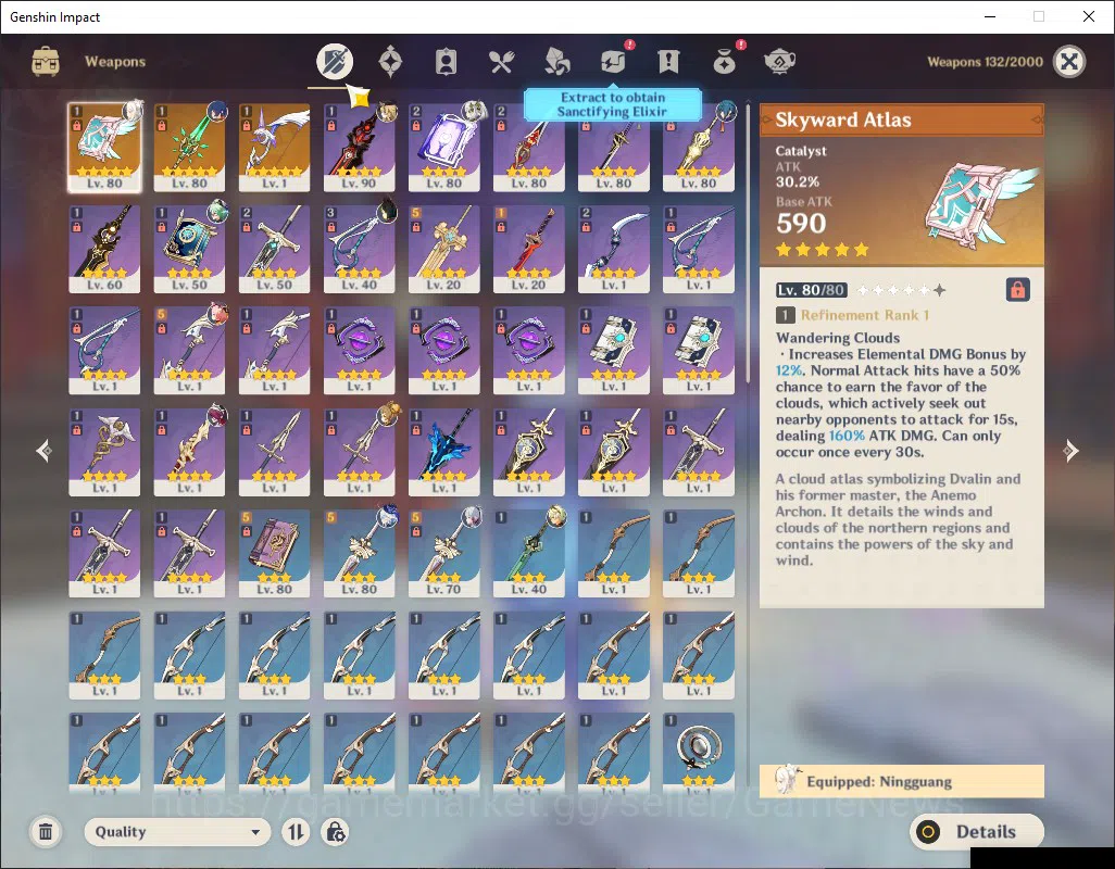 Genshin Impact Accounts ASIA|AR 55|5 Limit+3(*5Wep)|Neuvillete,Nahida,Navi image 5