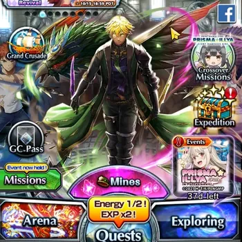 Grand Summoners Accounts End-Game Global|Rank 118|2 SP.Art|27 Ascend 35 TW|(S Emiya,Shadow,Chloe,DL Rimuru,WH