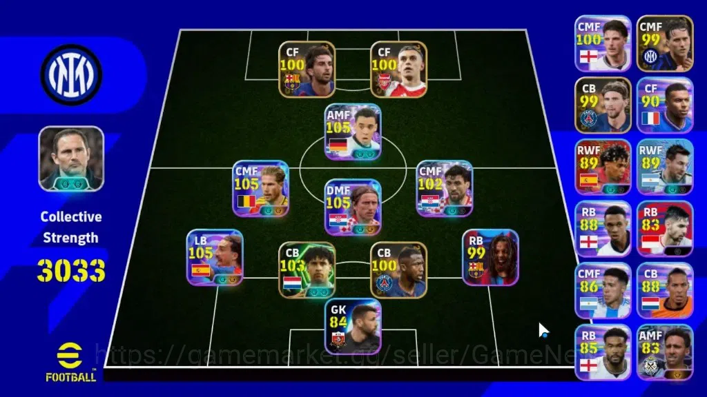 eFootball Accounts Legends & Iconic Players Android|Show Time Kevin De Bruyne,Luka Modric,Marc Cucurella,Jamal Musiala,Mateo 1