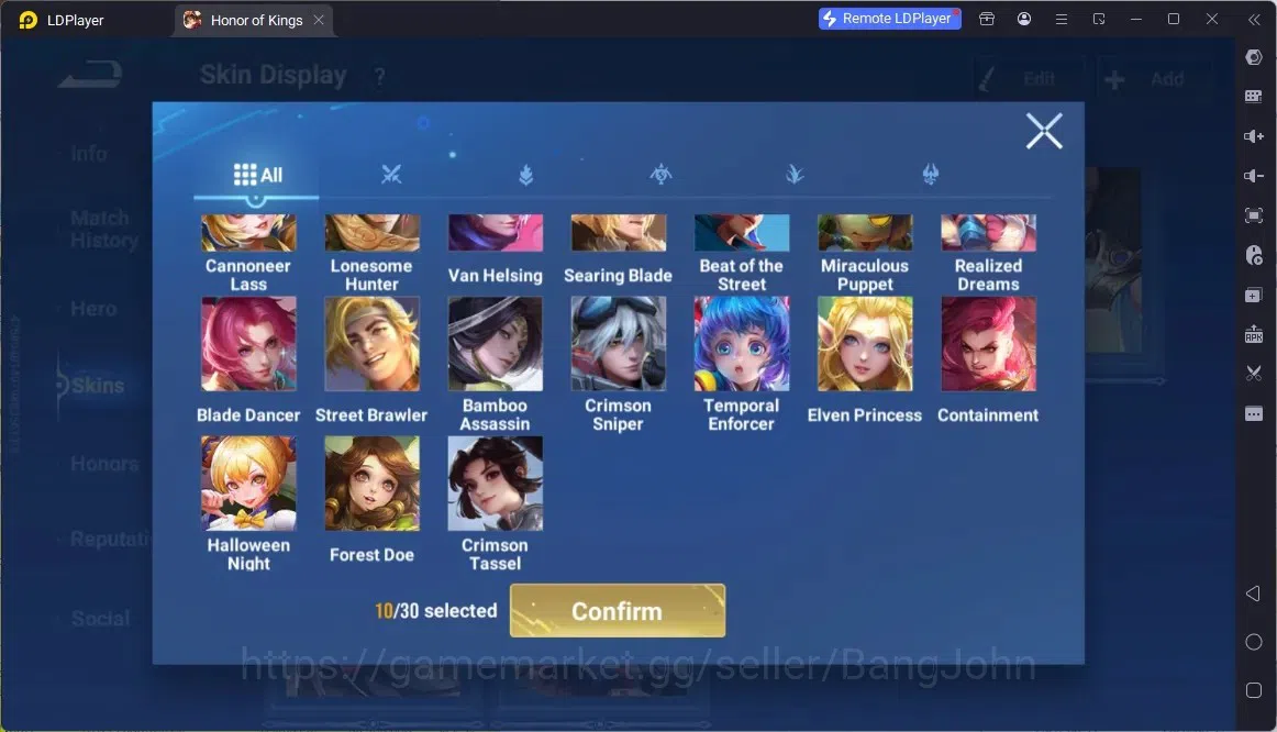 Honor of Kings Accounts Global | 88H 73S | Legend Consort Yu, KIC Luna, LN image 14