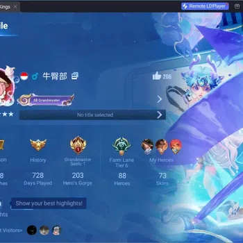 Honor of Kings Rare Skin Global | 88H 73S | Legend Consort Yu, KIC Luna, LN image 1
