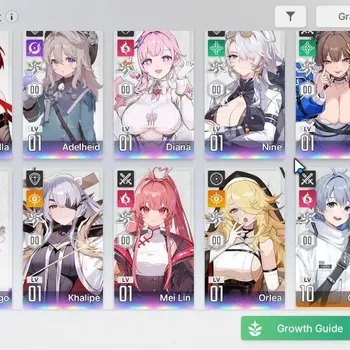 Chaos Zero Nightmare Accounts GLOBAL|Lv55|10 SSR(ArabellaM2+Sign,Adelheid,DianaM2,Nine,Yuki,Kayron,Hugo,Khalipe,etc) 1