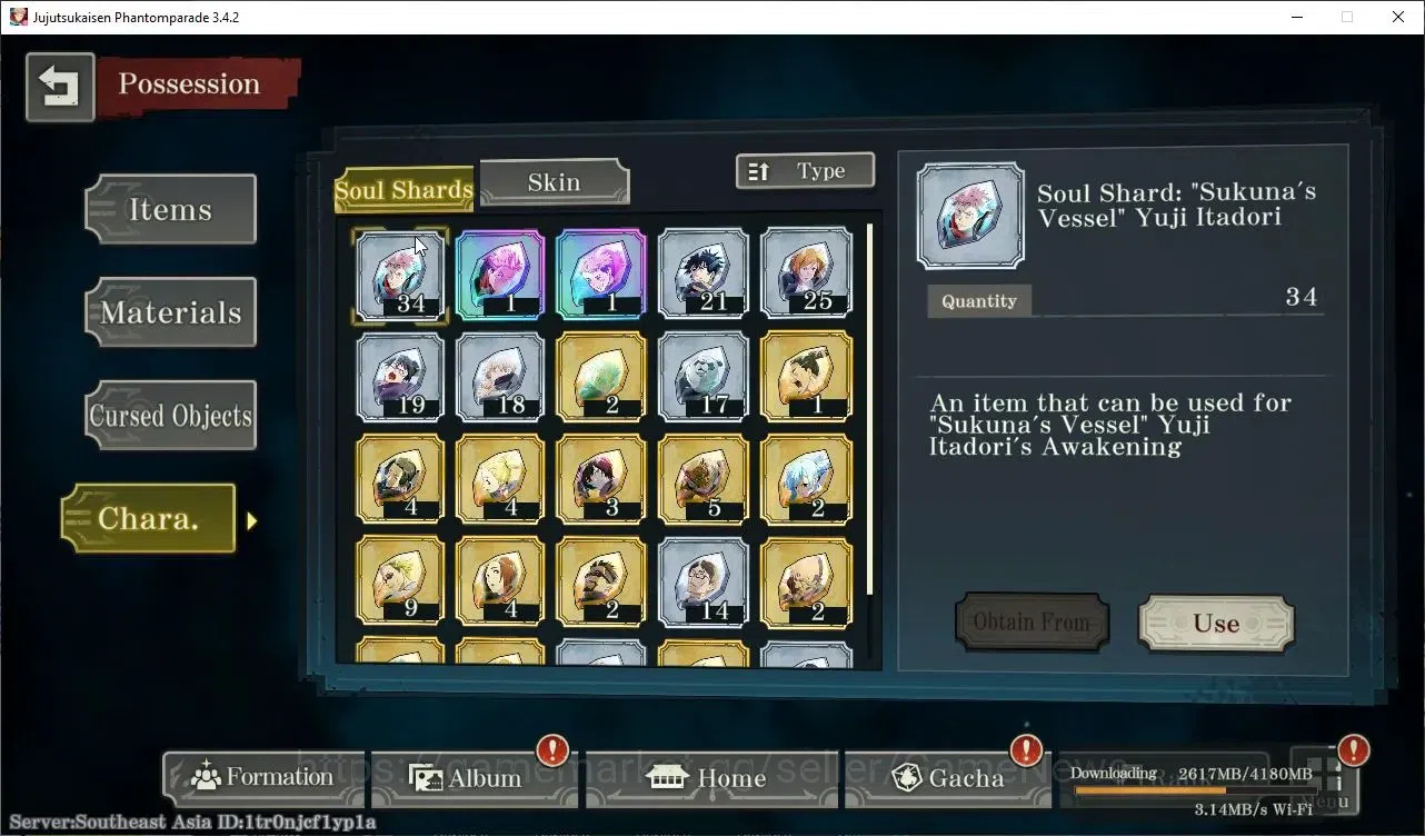 Jujutsu Kaisen: Phantom Parade Accounts SEA |PR 19|1K Cube|12 SSR 2 Limited|Within Infinit image 11