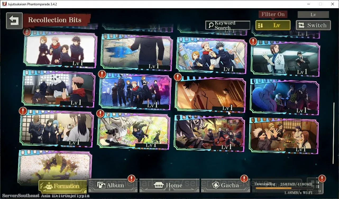 Jujutsu Kaisen: Phantom Parade Accounts SEA |PR 19|1K Cube|12 SSR 2 Limited|Within Infinit image 5