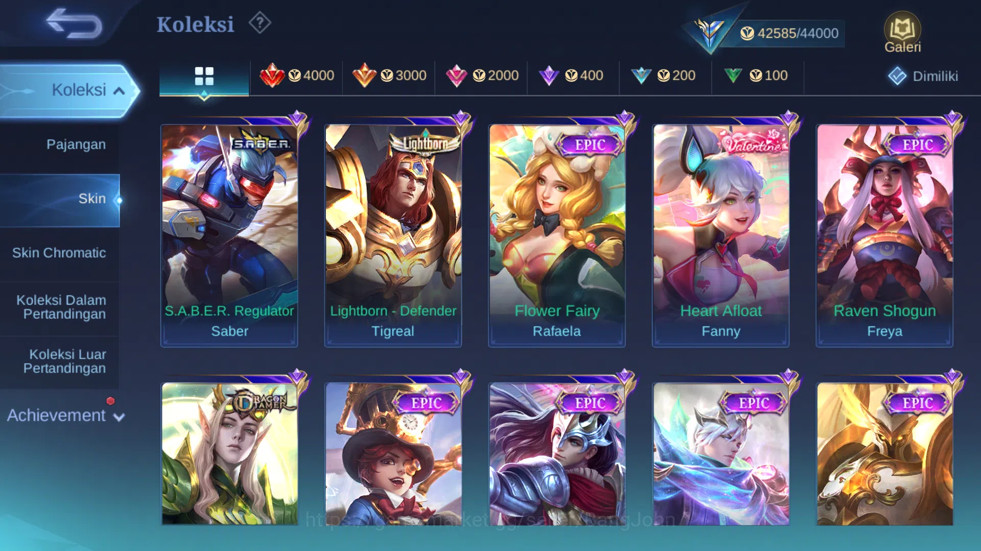 Mobile Legends: Bang Bang Accounts Others Hero 108 | Skin 180 | Collector Pharsa | Luckybox Guinevere, Odette | Kof Karina 4