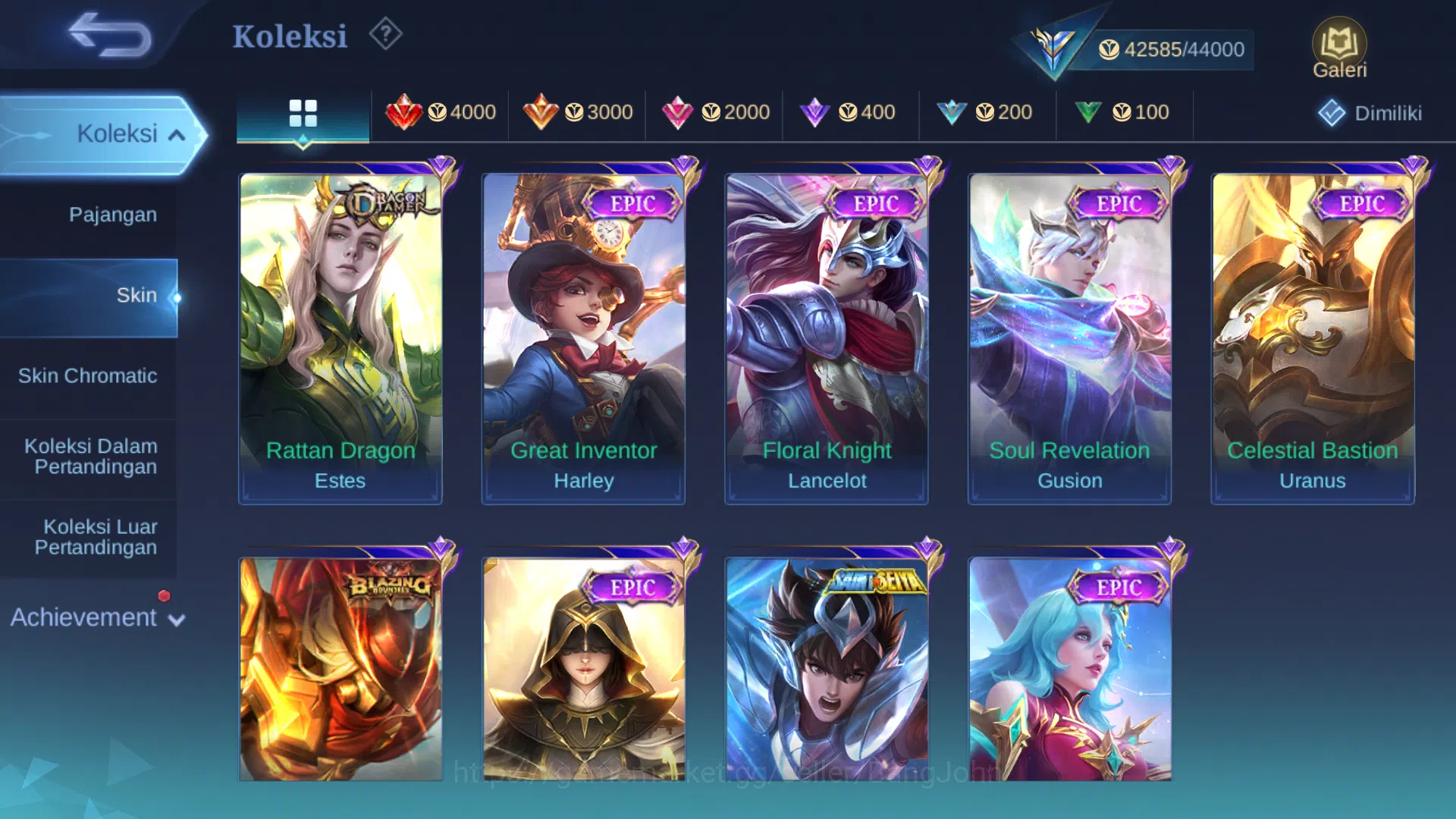 Mobile Legends: Bang Bang Accounts Others Hero 108 | Skin 180 | Collector Pharsa | Luckybox Guinevere, Odette | Kof Karina 5