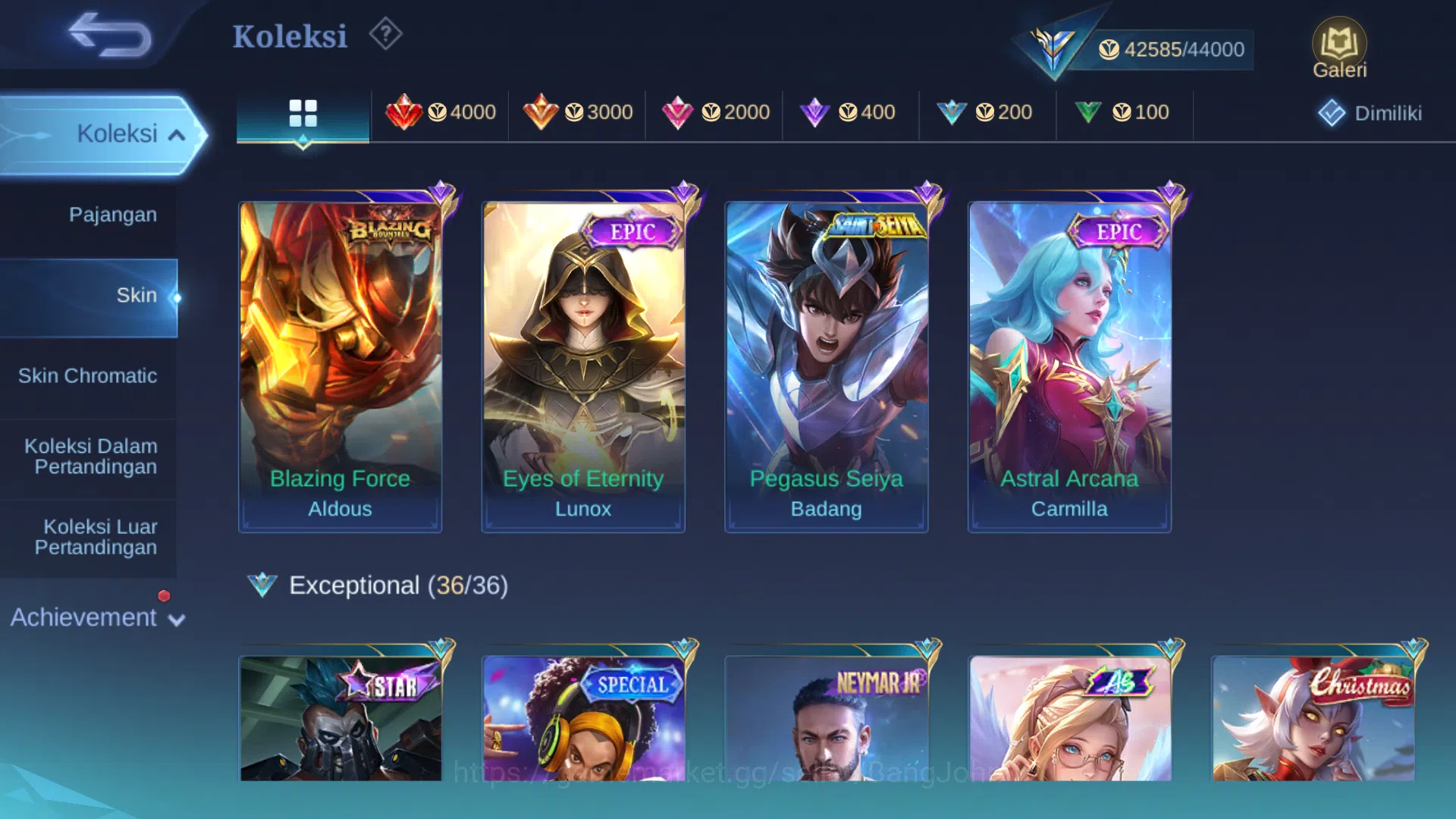 Mobile Legends: Bang Bang Accounts Others Hero 108 | Skin 180 | Collector Pharsa | Luckybox Guinevere, Odette | Kof Karina 6