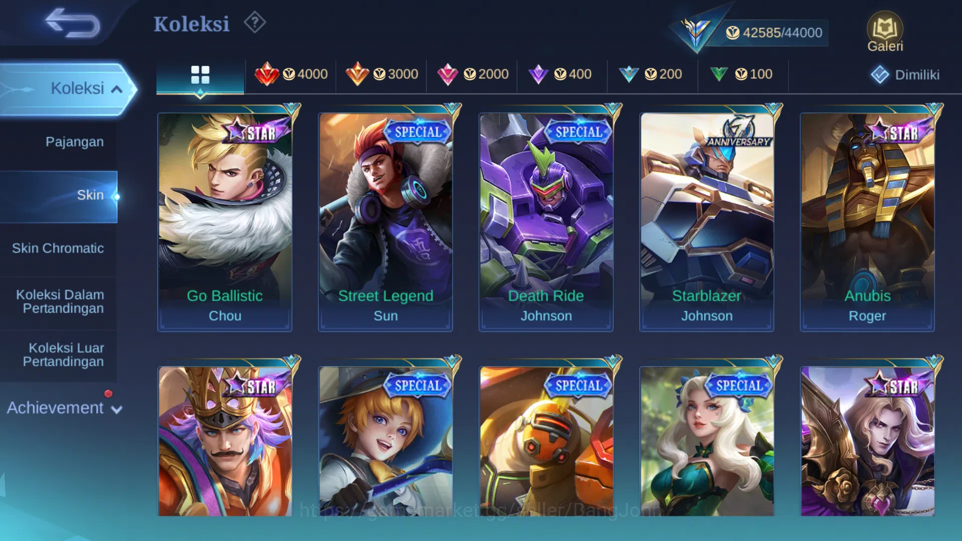 Mobile Legends: Bang Bang Accounts Others Hero 108 | Skin 180 | Collector Pharsa | Luckybox Guinevere, Odette | Kof Karina 8