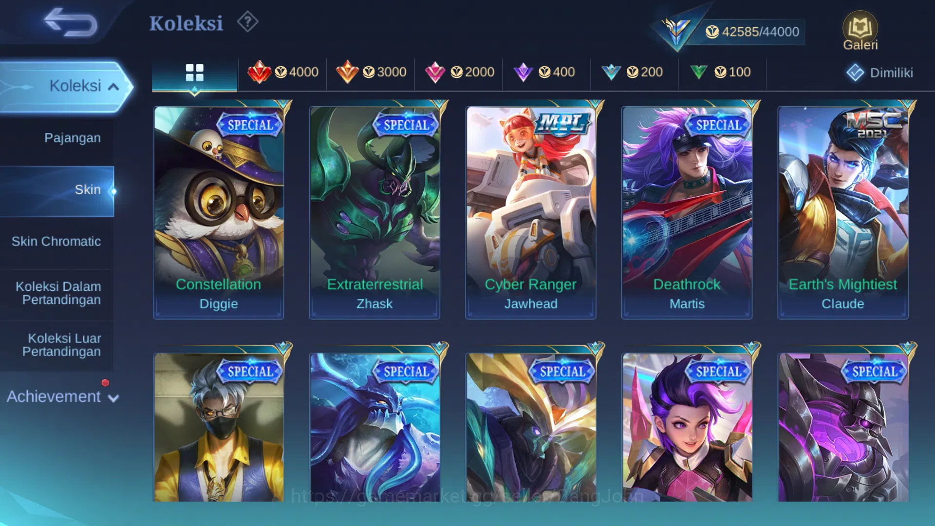Mobile Legends: Bang Bang Accounts Others Hero 108 | Skin 180 | Collector Pharsa | Luckybox Guinevere, Odette | Kof Karina 9