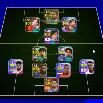 eFootball Accounts Legends & Iconic Players Android|4 Epic Diego Costa,Wayne Rooney,Frank Rijkaard|7 Show Time Vitinha,Kubo