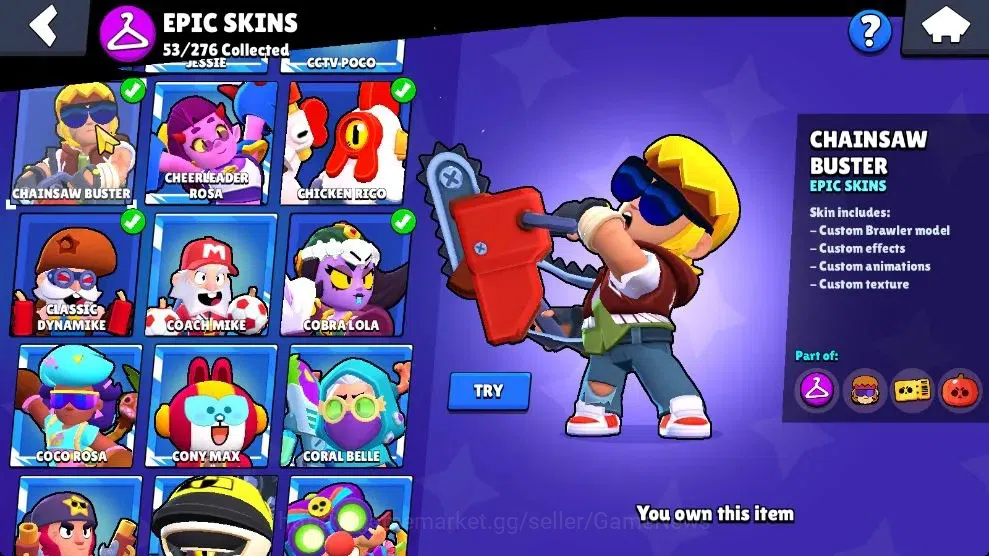 Brawl Stars Accounts Lvl 180 35K Trophy|95 Brawlers 24 Max Lvl|UL Kaze| image 17