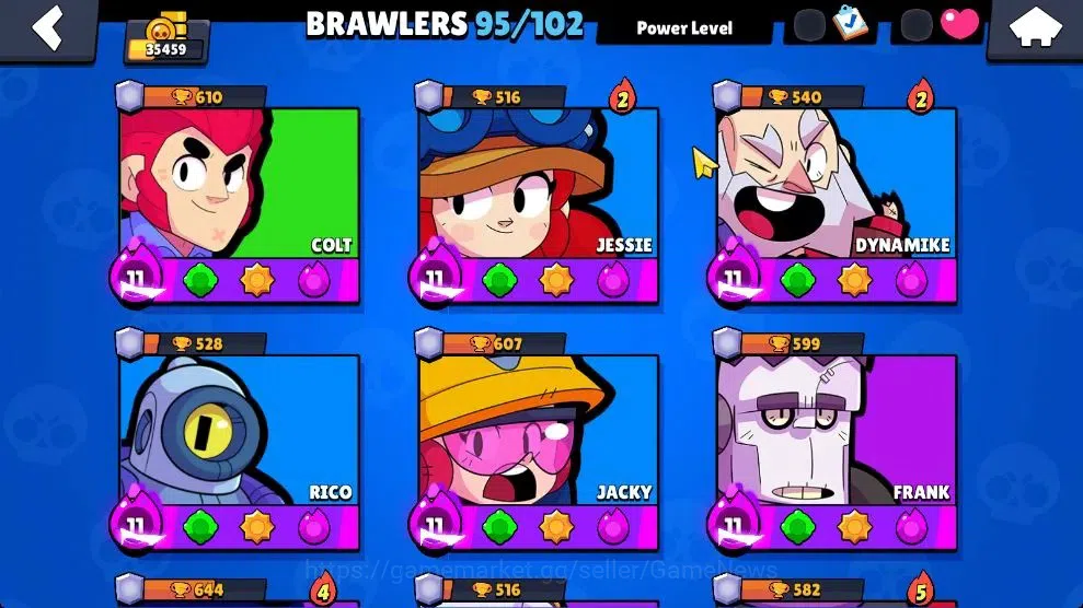 Brawl Stars Accounts Lvl 180 35K Trophy|95 Brawlers 24 Max Lvl|UL Kaze| image 5