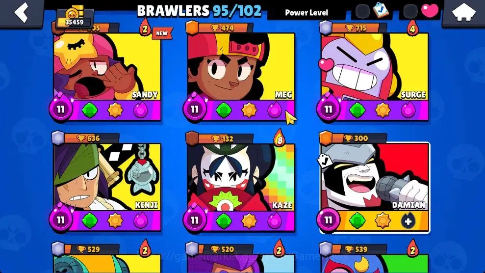Brawl Stars Accounts Lvl 180 35K Trophy|95 Brawlers 24 Max Lvl|UL Kaze| image 7