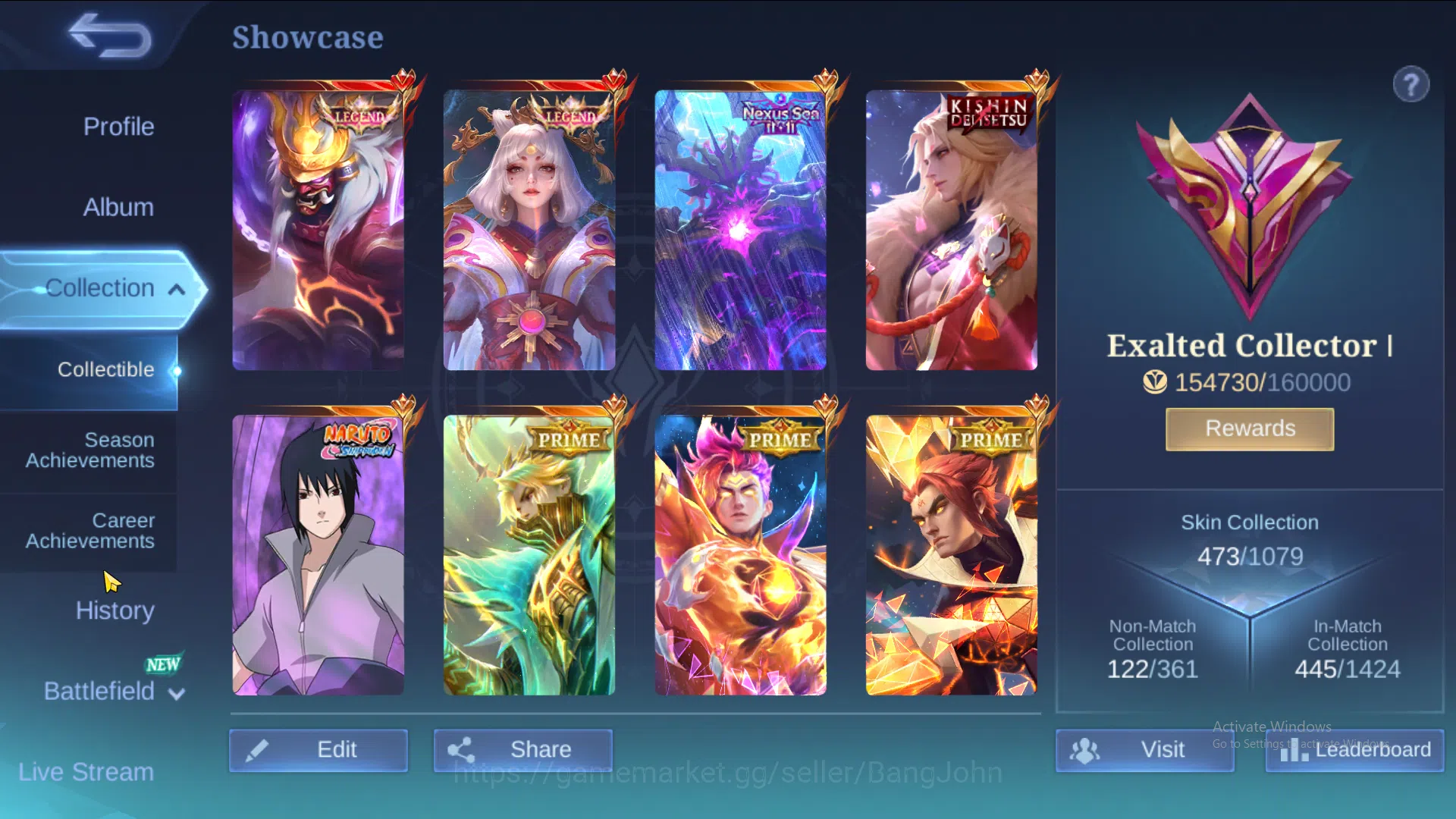 Mobile Legends: Bang Bang Accounts Hero 131 | Skin 473 | Legend Franco | Legend Luno image 2