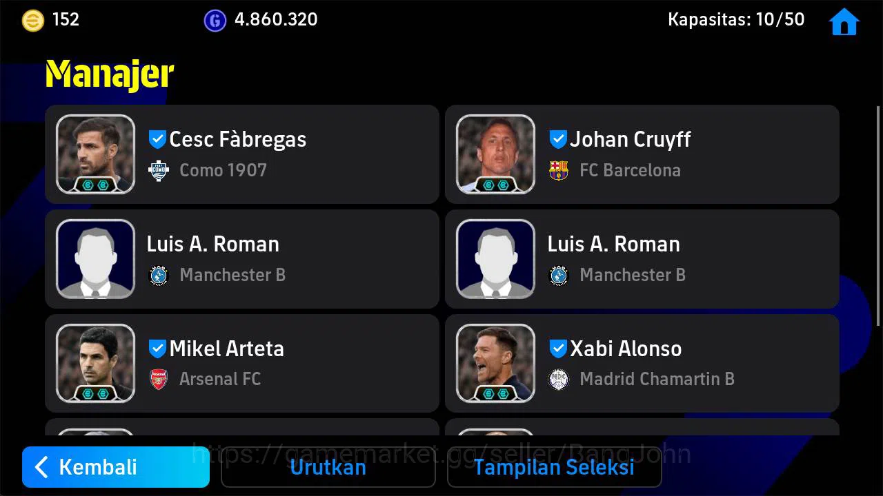 eFootball Accounts Others Power 3214| joe liminton show, gullit epic, griezman blitz, busquest epic, messi blitz argen 2