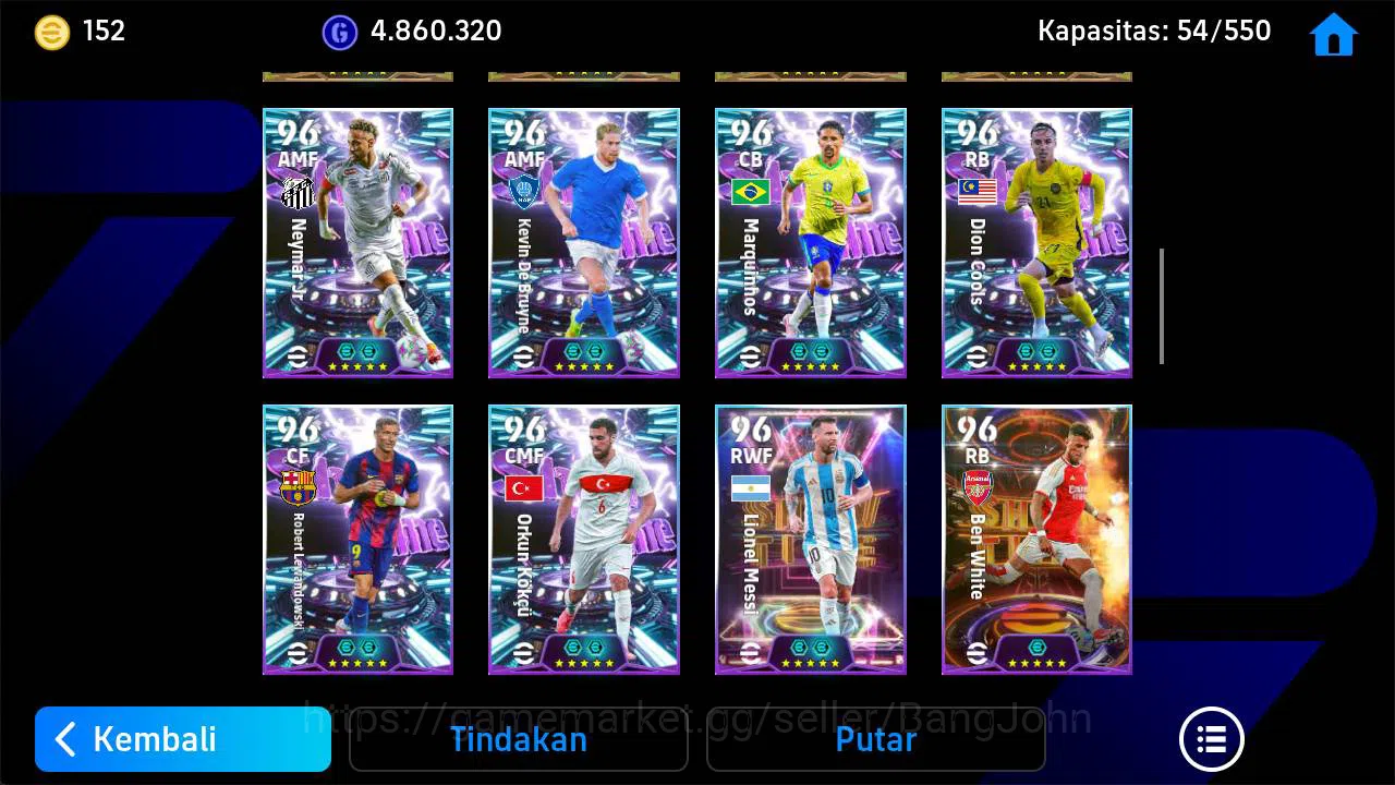 eFootball Accounts Others Power 3214| joe liminton show, gullit epic, griezman blitz, busquest epic, messi blitz argen 6