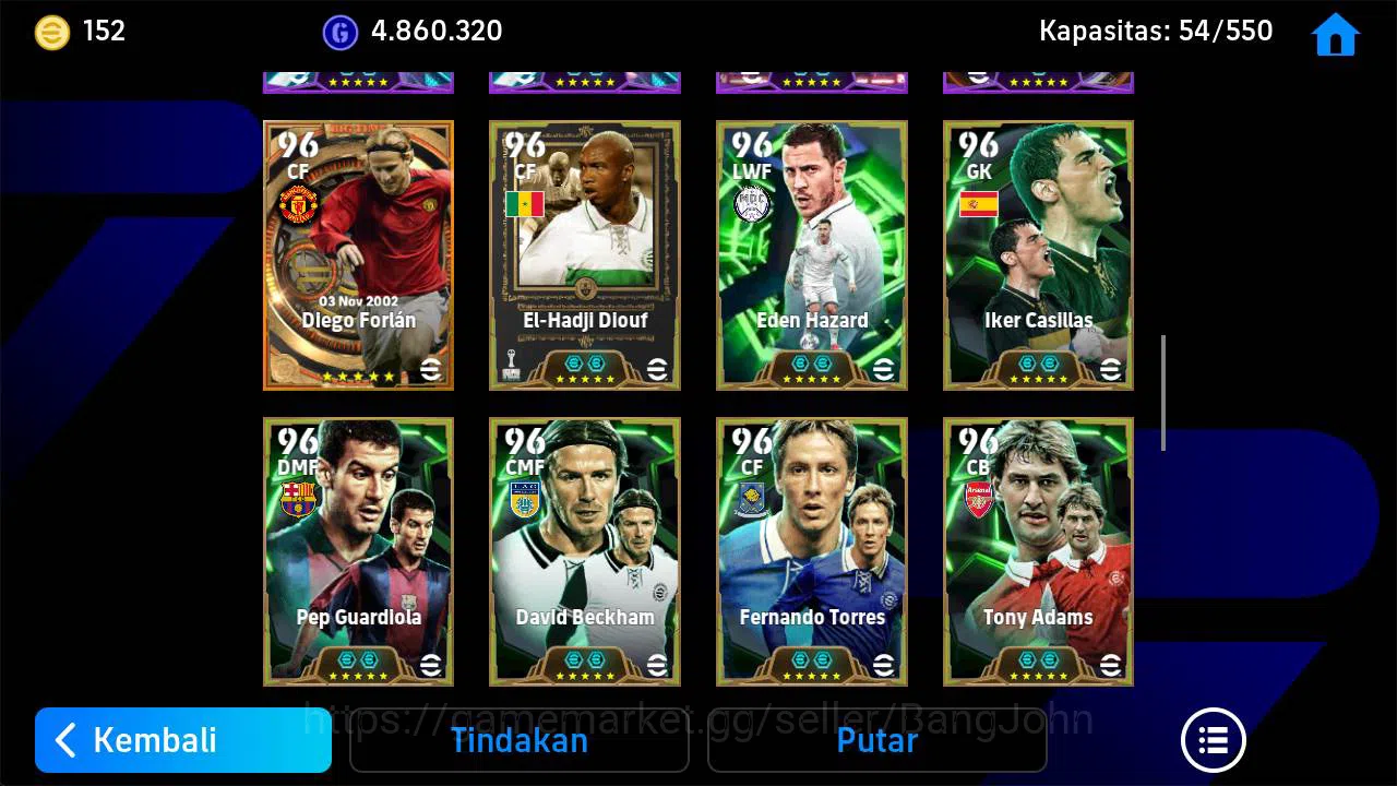 eFootball Accounts Others Power 3214| joe liminton show, gullit epic, griezman blitz, busquest epic, messi blitz argen 7